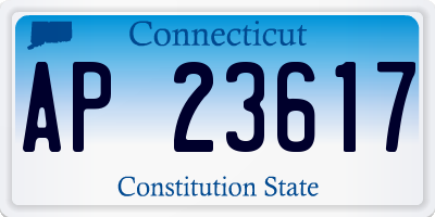 CT license plate AP23617