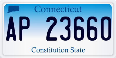 CT license plate AP23660