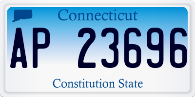 CT license plate AP23696
