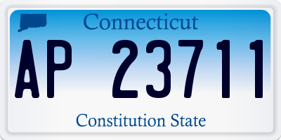 CT license plate AP23711