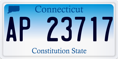 CT license plate AP23717