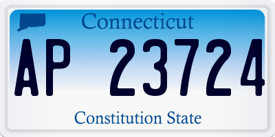 CT license plate AP23724