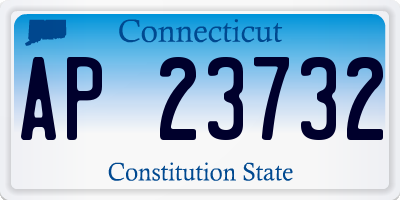 CT license plate AP23732