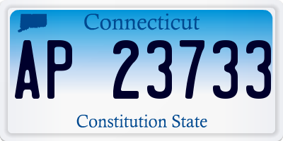 CT license plate AP23733