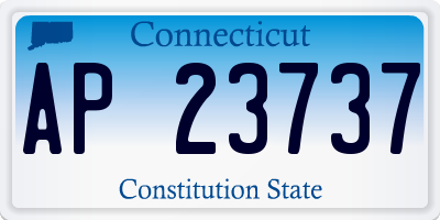 CT license plate AP23737