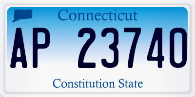 CT license plate AP23740