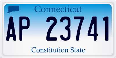 CT license plate AP23741