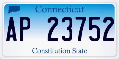 CT license plate AP23752