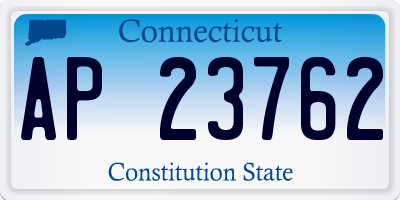 CT license plate AP23762