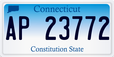 CT license plate AP23772