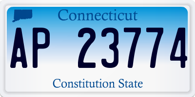CT license plate AP23774