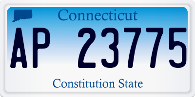 CT license plate AP23775