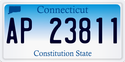 CT license plate AP23811