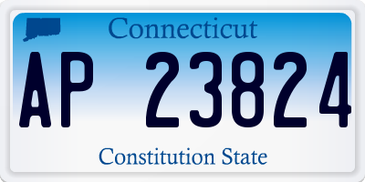 CT license plate AP23824