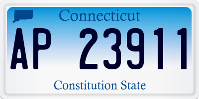 CT license plate AP23911