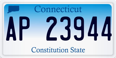 CT license plate AP23944