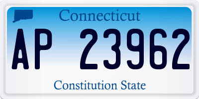 CT license plate AP23962