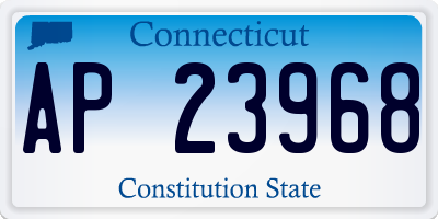 CT license plate AP23968