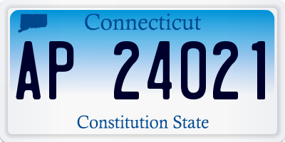 CT license plate AP24021