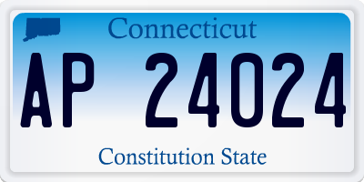CT license plate AP24024
