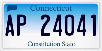 CT license plate AP24041