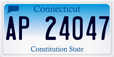 CT license plate AP24047