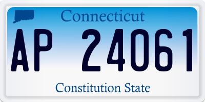 CT license plate AP24061