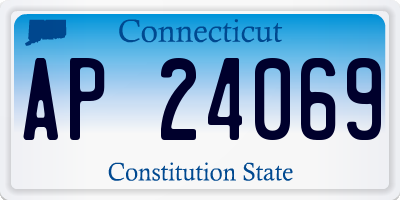 CT license plate AP24069