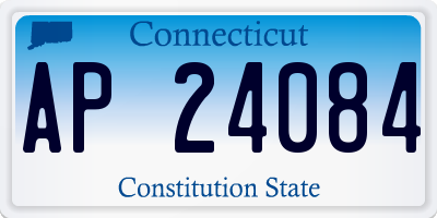 CT license plate AP24084