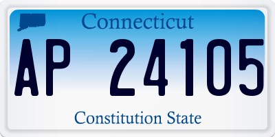 CT license plate AP24105