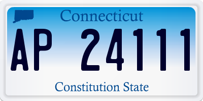 CT license plate AP24111