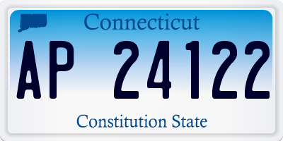 CT license plate AP24122