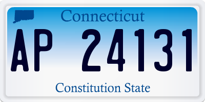 CT license plate AP24131