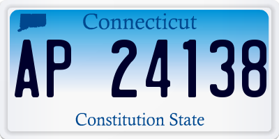 CT license plate AP24138