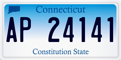 CT license plate AP24141