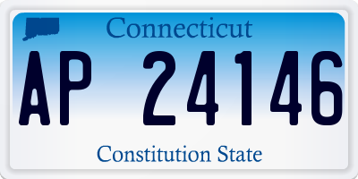 CT license plate AP24146