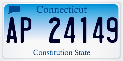 CT license plate AP24149