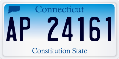 CT license plate AP24161