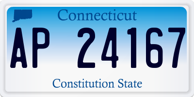 CT license plate AP24167