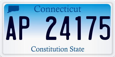 CT license plate AP24175