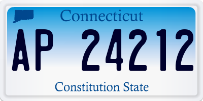 CT license plate AP24212