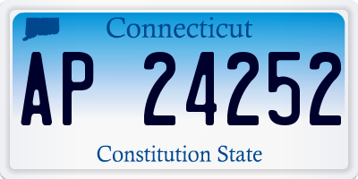 CT license plate AP24252