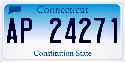 CT license plate AP24271