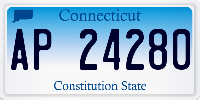 CT license plate AP24280