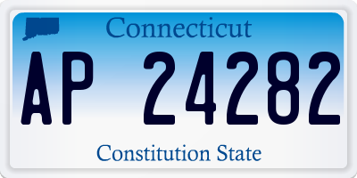 CT license plate AP24282