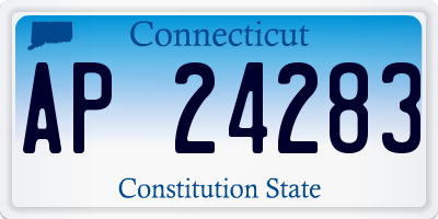 CT license plate AP24283