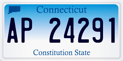 CT license plate AP24291