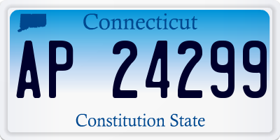 CT license plate AP24299