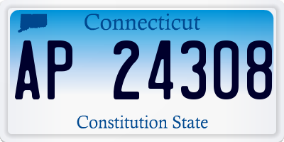 CT license plate AP24308