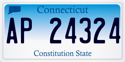CT license plate AP24324